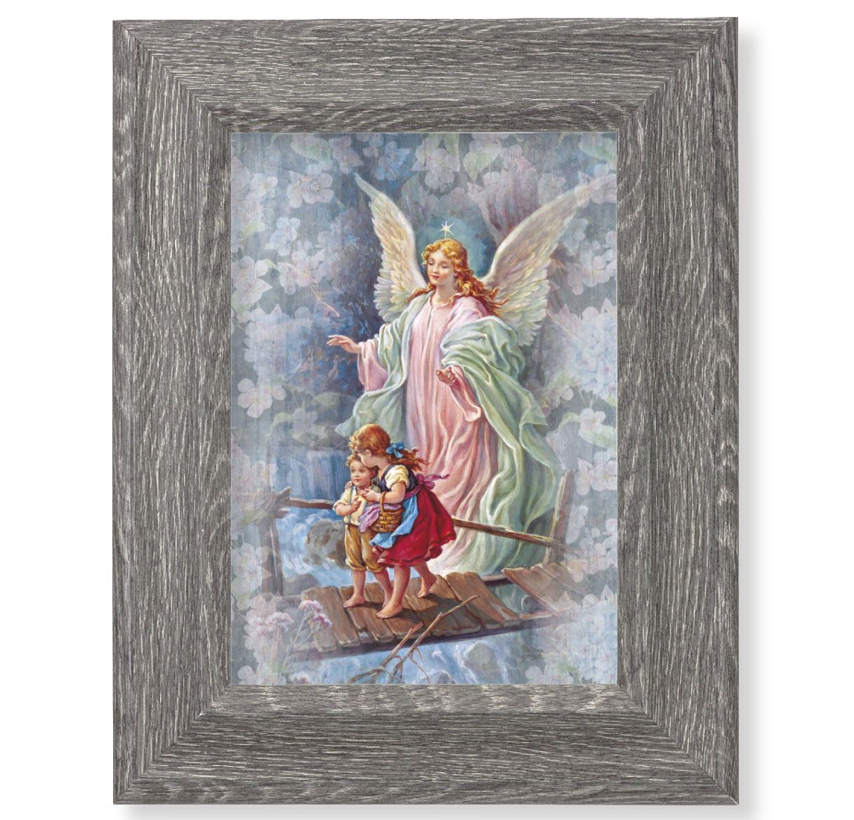 Guardian Angel Plaque in 147 Frame - Unique Catholic Gifts