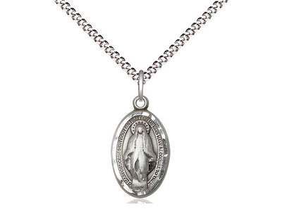 Sterling Silver Miraculous Medal 5/8