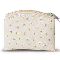 Beige Ostrich Skin Pattern Rosary Pouch - Unique Catholic Gifts