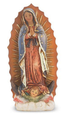 Our Lady of Guadalupe Hand Painted Solid Resin Statue (4