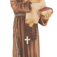 St. Anthony Hand Painted Solid Resin Statue (4") - Unique Catholic Gifts