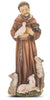 St. Francis of Assisi Hand Painted Solid Resin Statue (4") - Unique Catholic Gifts