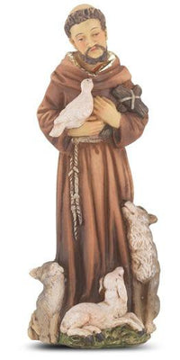 St. Francis of Assisi Hand Painted Solid Resin Statue (4