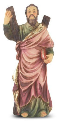 St. Andrew Hand Painted Solid Resin Statue (4