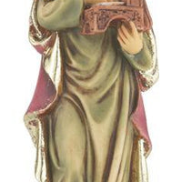 St. Cecilia  Hand Painted Solid Resin Statue (4") - Unique Catholic Gifts