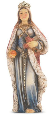 St. Elizabeth of Hungary Hand Painted Solid Resin Statue (4
