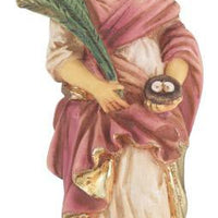 St. Lucy Hand Painted Solid Resin Statue (4") - Unique Catholic Gifts