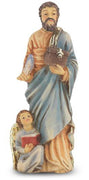 St. Matthew Hand Painted Solid Resin Statue (4") - Unique Catholic Gifts