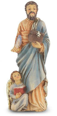 St. Matthew Hand Painted Solid Resin Statue (4