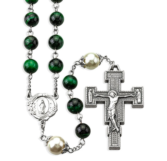 Green Tiger Eye W/10Mm - Unique Catholic Gifts