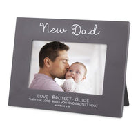 New Dad Picture Frame (hold 6" x 4" photo) - Unique Catholic Gifts