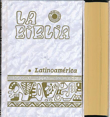 Biblia Latinoamérica, bolsillo, nacarina - Unique Catholic Gifts