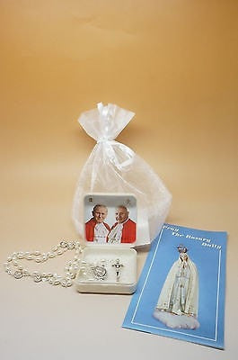 Saint John Paul II & Saint John XXIII Rosary - Unique Catholic Gifts
