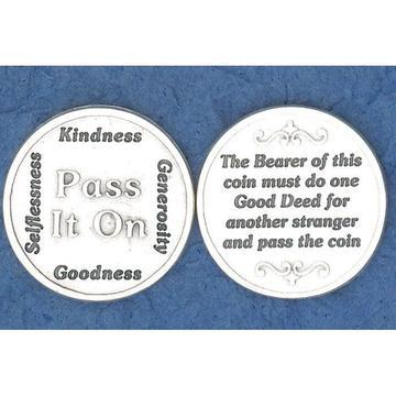 Pass It On Italian Pocket Token Coin - Unique Catholic Gifts