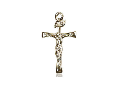 14kt Gold Filled Maltese Crucifix Pendant on a 24 inch Gold Plate Heavy Curb Chain - Unique Catholic Gifts