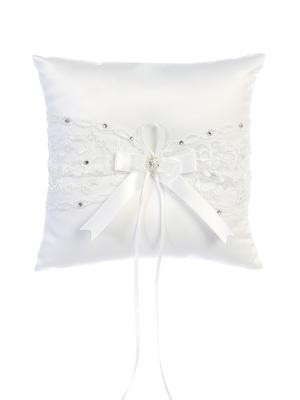 Ring Pillow with Lace and Sequins  (Whitey) 7