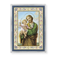 Saint Joseph Acrylic Easel with Magnet 3 x2" - Unique Catholic Gifts