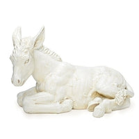 Scale White Donkey Nativity 21750 13'h 27" - Unique Catholic Gifts