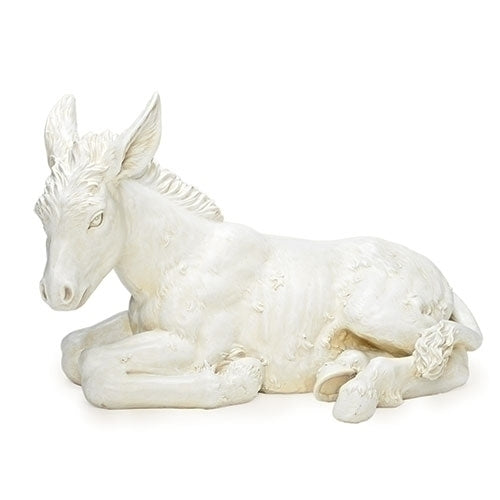 Scale White Donkey Nativity 21750 13'h 27" - Unique Catholic Gifts