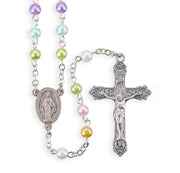 Multi Color Pearl Rosary - Unique Catholic Gifts