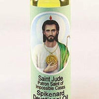 St. Jude Devotional Oil .25 oz  Spikenard Scent - Unique Catholic Gifts