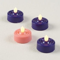 LED Tea Light Advent Candles for (Advent set of 4) - Unique Catholic Gifts