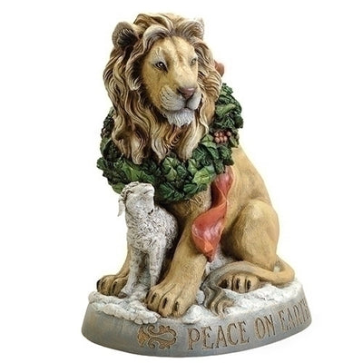 Lion & Lamb Statuary Verse: Peace on Earth 19.25