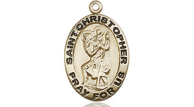 Gold Filled St Christopher Medal( 3/4