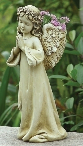 Praying Angel Planter Garden 16"H - Unique Catholic Gifts