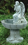 Angel Birdbath Garden Statue 19.25"H - Unique Catholic Gifts
