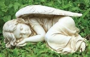 Buy 2 of 5"H Sleeping Angel Garden Statue - Unique Catholic Gifts