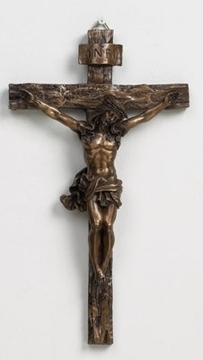 Bronze Wall Crucifix 9.5