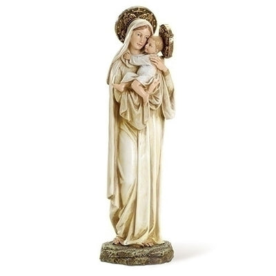 Loving Mother Mary with Child Statue 10.5