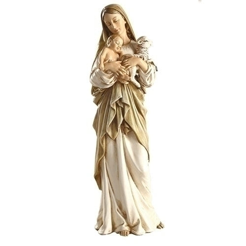 Madonna & Child W/lamb Figure; Renaissance Collection 12"H - Unique Catholic Gifts
