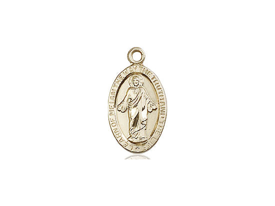 14kt Gold Filled Scapular Pendant on a 18 inch Gold Filled Light Curb Chain - Unique Catholic Gifts