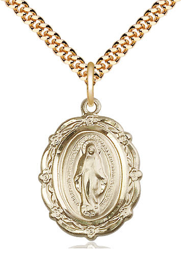 Gold Filled Miraculous Pendant 7/8" - Unique Catholic Gifts