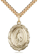 Gold Filled Miraculous Pendant 7/8" - Unique Catholic Gifts