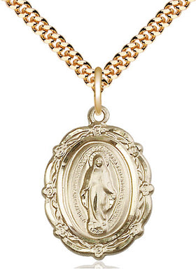 Gold Filled Miraculous Pendant 7/8
