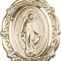 Gold Filled Miraculous Pendant 7/8" - Unique Catholic Gifts