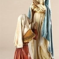 Our Lady of Lourdes with Bernadette Statue (10 1/2") - Unique Catholic Gifts