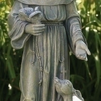 St Francis W/deer Garden Statue 36.5"H - Unique Catholic Gifts