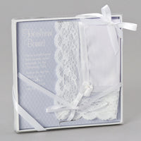 Baptism Bonnet and  Wedding Handkerchief Heirloom - Unique Catholic Gifts