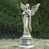 Angel Holding Wreath Garden Statue 48"H - Unique Catholic Gifts