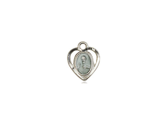 Sterling Silver Scapular Pendant on a 18 inch Sterling Silver Light Curb Chain - Unique Catholic Gifts