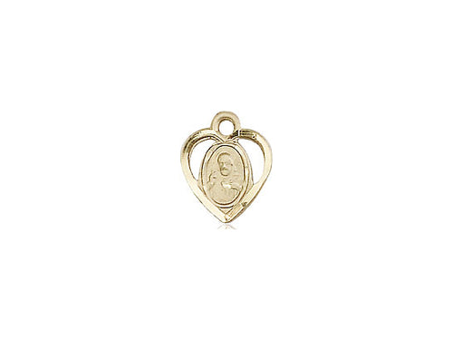 14kt Gold Filled Scapular Pendant on a 18 inch Gold Filled Light Curb Chain - Unique Catholic Gifts