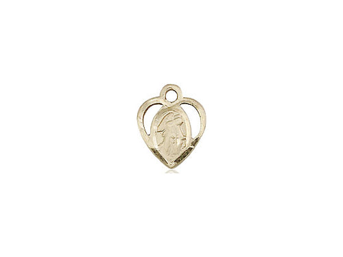 14kt Gold Filled Guardian Angel Pendant on a 18 inch Gold Filled Light Curb Chain - Unique Catholic Gifts