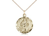 14kt Gold St Patrick Medal 18" - Unique Catholic Gifts