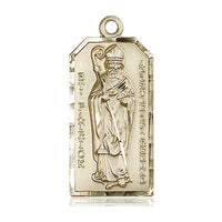 14kt Gold St Patrick Medal - Unique Catholic Gifts