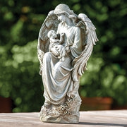 Angel W/baby Garden Statue 16.5"H - Unique Catholic Gifts