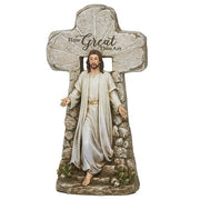 Jesus Rising Tomb Statue 15.25"H - Unique Catholic Gifts